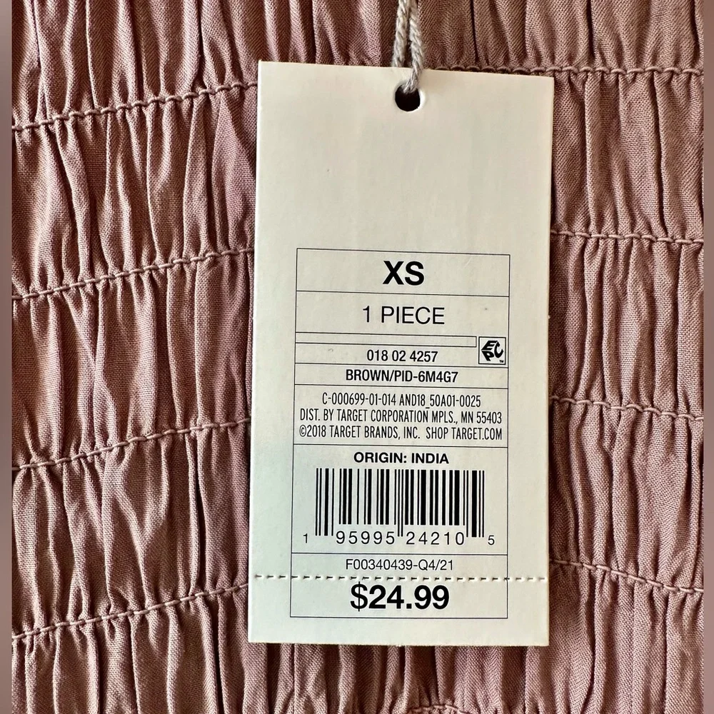 A New Day Long Sleeve Peplum Blouse Women’s Size XS - Picture 3 of 4